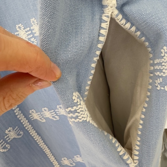 PIPPA HOLT, Kaftan No.121, Blue/White, Mini Sun Dress, ONE SIZE, PRISTINE - Picture 5 of 7